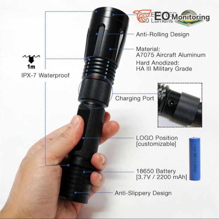 Rechargeable Security Flashlight